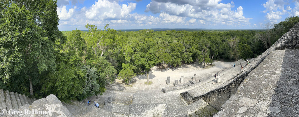 View from Estructura II, Calakmul; Campeche, Mexico